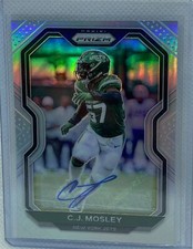C.J. MOSLEY 2020 PANINI PRIZM SILVER PRIZMS SP AUTO #34