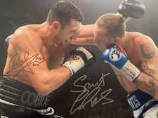 George Groves & Carl Froch Signed Photo 12x16 - Montage Moments COA