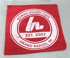 Howies Hockey Tape Men Red TShirt Large Grand Rapids Michigan Distressed Logo