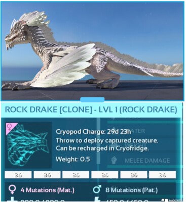 Ark Survival Ascended pve LEVEL 1 WHITE FEMALE DRAKE PC/XBOX/PS5