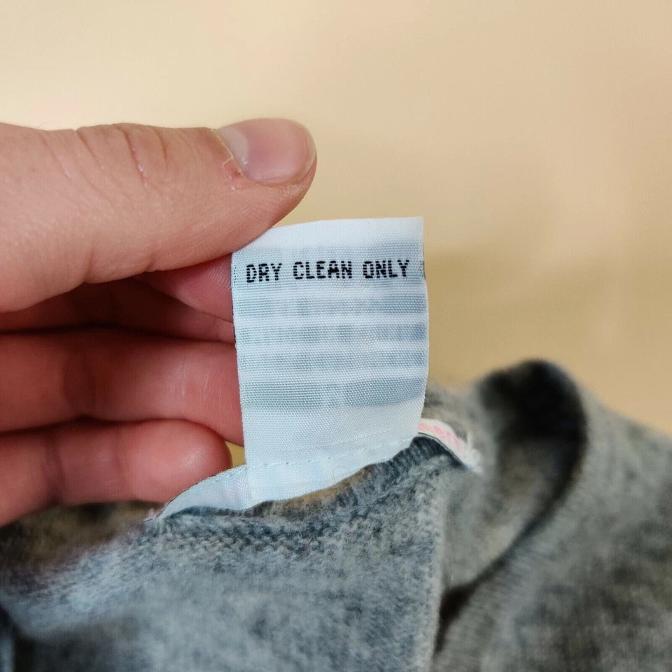 Evelyn Grace серый 100% кашемир мягкий роскошный свитер кардиган на пуговицах размер M - Изображение 3 из 4