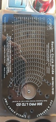 Jasper 200 PRO LTD ED Router Circle Guide Jig Cutting Template Plastic Black
