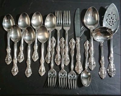 Oneida Heirloom Cube Mark Michelangelo Flatware Lot 17 PC 