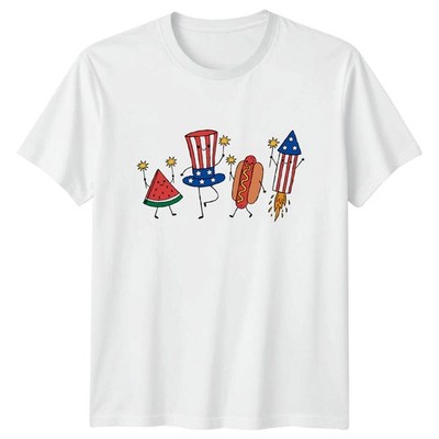 Wassermelone Hot Dog Hut Rakete T-Shirt Sommer BBQ 4. Juli Geschenk für Ihn Sie