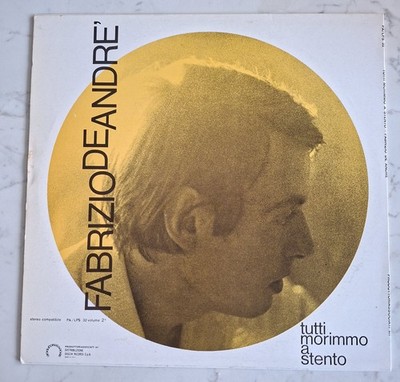LP Fabrizio De André - Tutti Morimmo A Stento PA/LPS32 Volume 2° - Producers Ass
