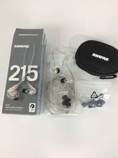 Open Box Shure SE215 Single Driver In-Ear Monitors, Clear