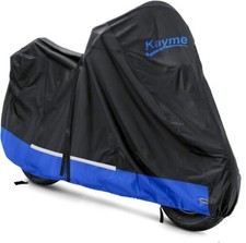 300D Motorcycle Cover Waterproof Outdoor, Heavy Duty All Weather Rain UV Sun