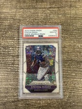 2015 Panini Prizm Stefon Diggs White Sparkle Rookie Card RC PSA 10 SSP