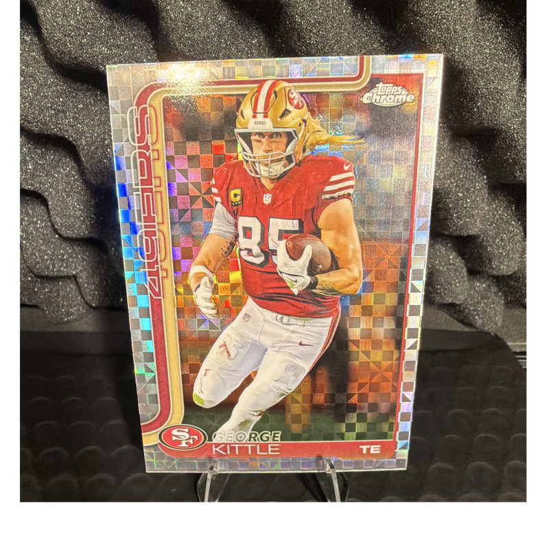 Topps 2025 Topps Chrome George Kittle X-Fractor #267 San Francisco 49ers NFL
