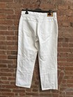 Lafayette 148 New York Women’s Carpenter Jeans, Sz 31, White 100% Cotton, USA — photo 5