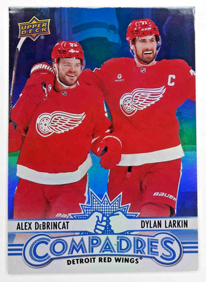 2025-26 Upper Deck Compadres #CM1 Alex DeBrincat Dylan Larkin Detroit Red Wings