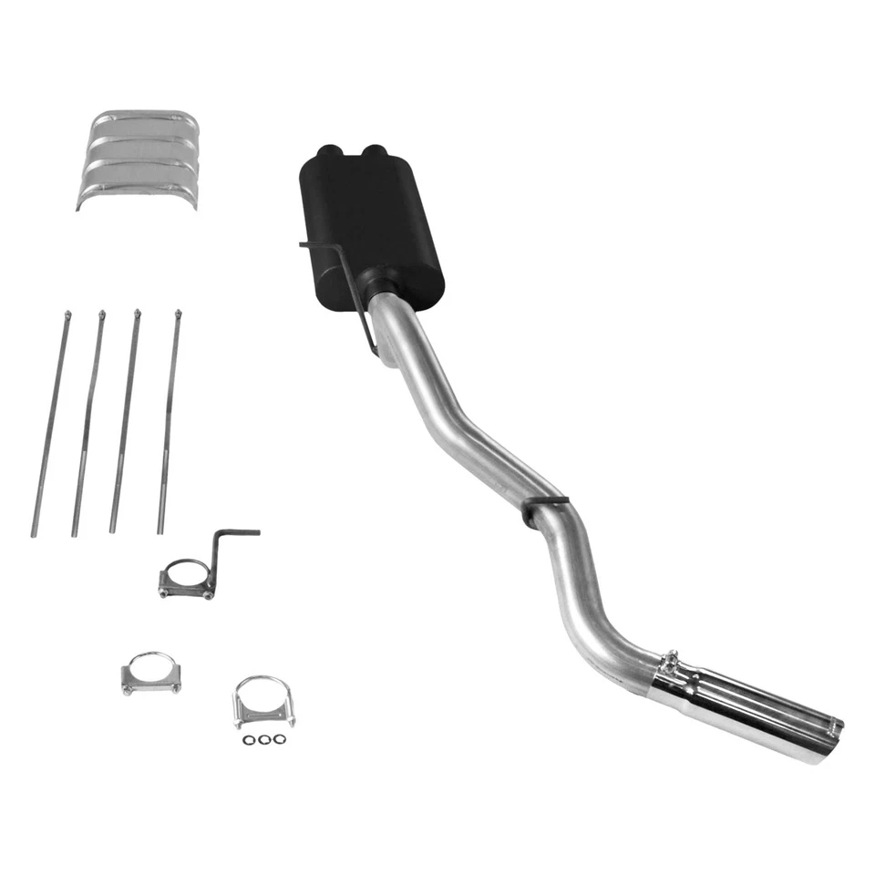 For Chevy Silverado 2500 99-02 Exhaust System American Thunder Aluminized Steel Foto 3 de 4