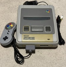 Nintendo SNES Game Console - With Cables And Controller - Tested Working