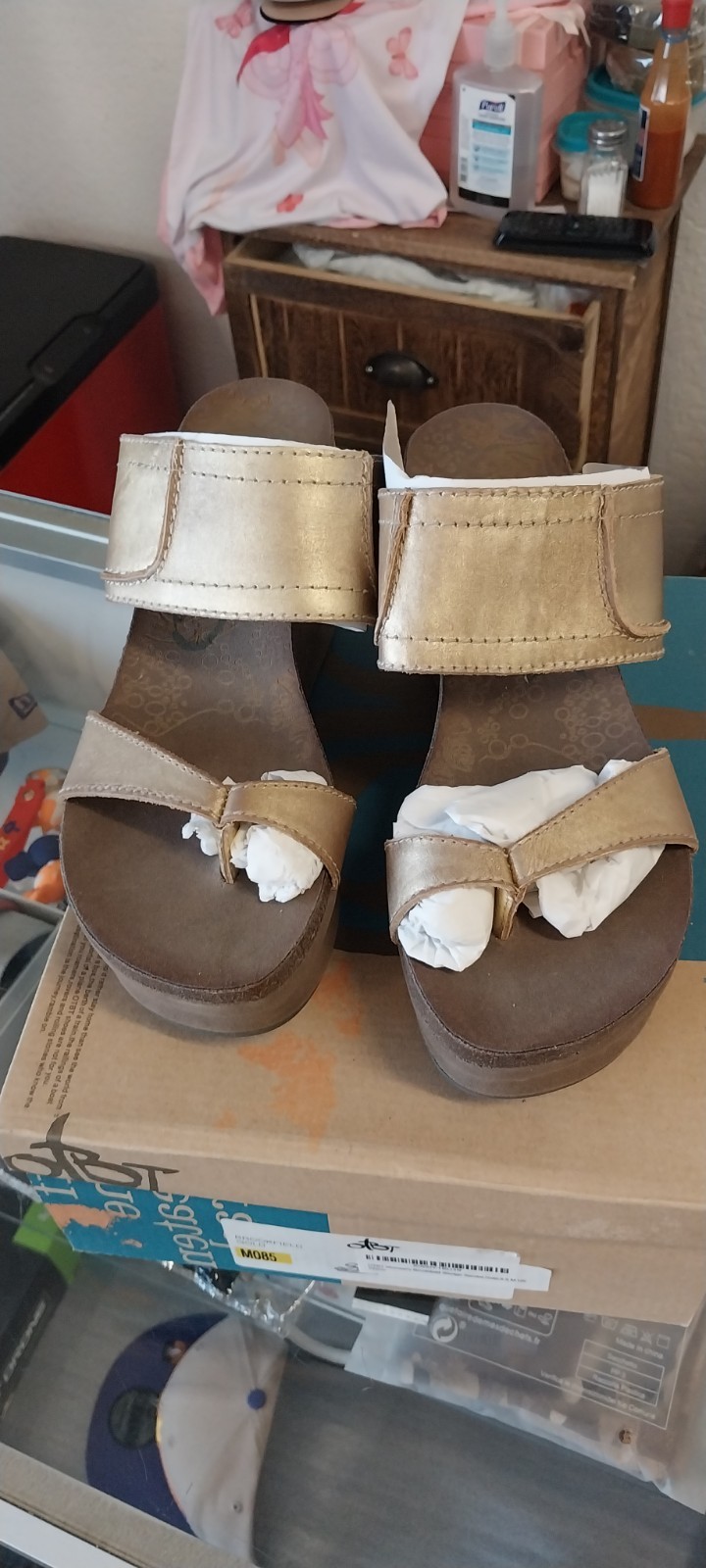 PANTOFOLA D’ORO NUOVO E SCATOLA OTBT DONNA BROOKFIELD G TAGLIA 8 5