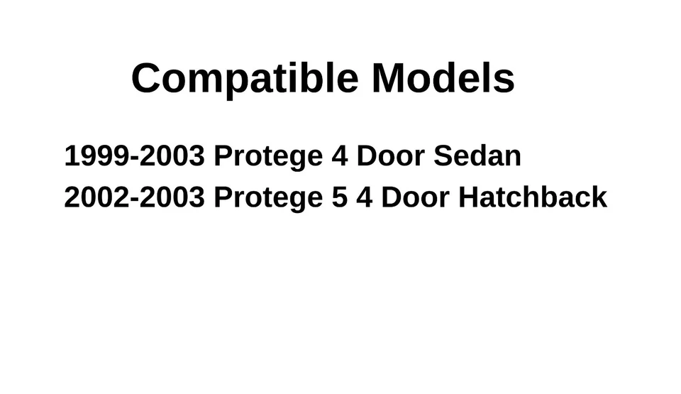 Fit 99-03 Mazda Protege / Protege 5 Passenger Right Side Front Door Window Glass Foto 3 de 4