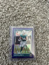 Hunter Long Rated Rookie Purple Shock 2021 Panini Donruss Optic Football #281
