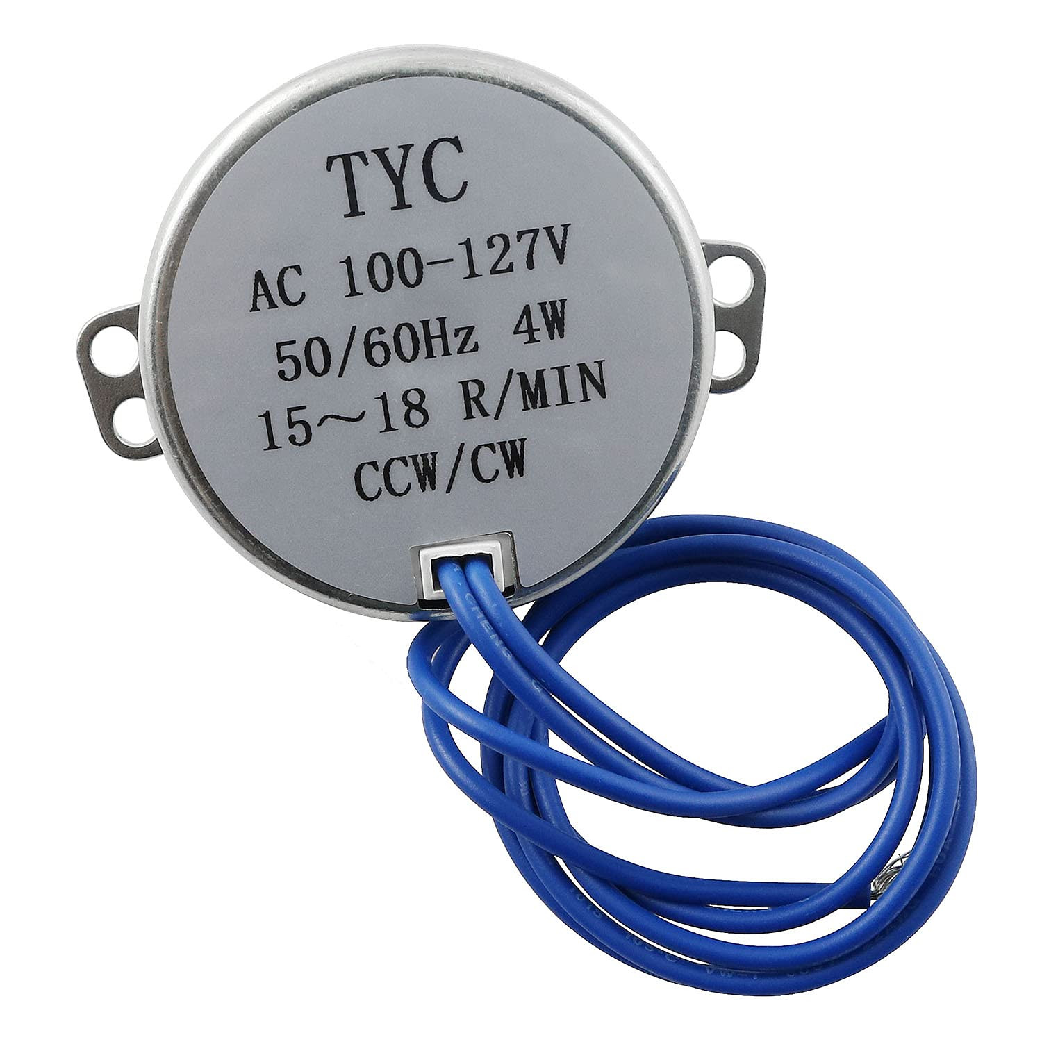 TYC-50 15-18 RPM Synchronous Motor 4W AC110V Reversible CW CCW Electric Motor