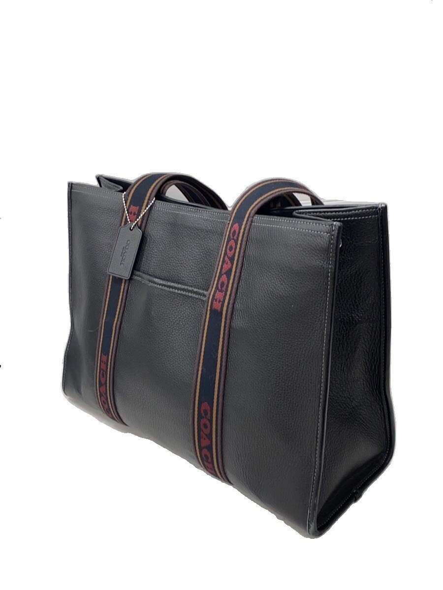 Coach Large Smith Tote Pebble Leather Shoulder Bag Black Multi