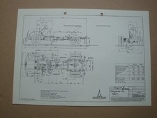 Magirus Deutz S 3500 Kipper Prospekt Massblatt M 1 1955