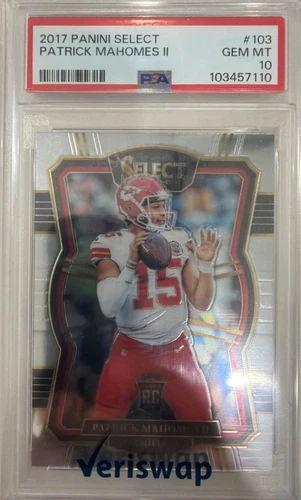 2017 Panini Select Patrick Mahomes Premier Level. ***  PSA 10  ***