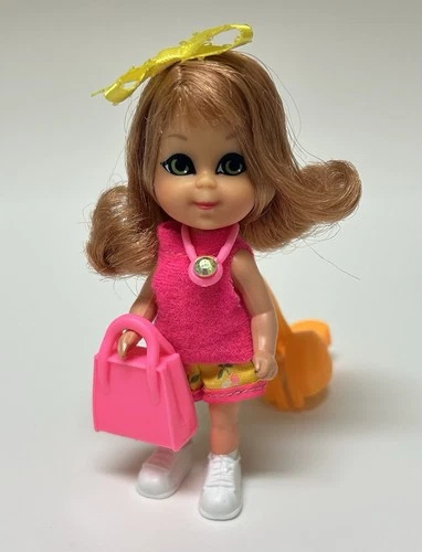 Vintage Mattel Liddle Kiddles Annabelle Autodiddle Skediddle Doll Outfit~1967