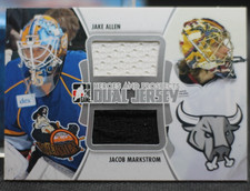 2011-12 In The Game - Dual Jersey - Silver (/80) - Jake Allen/Jacob Markstrom