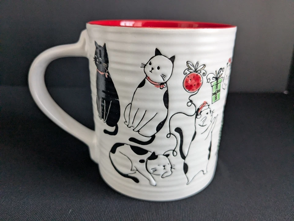 Tazas de Navidad Spectrum Designz para gatos (juego de 2) de gran tamaño Foto 4 de 4