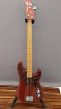 Warmoth 51 P Bass 2023 Chinder Red Metal Electric Bass