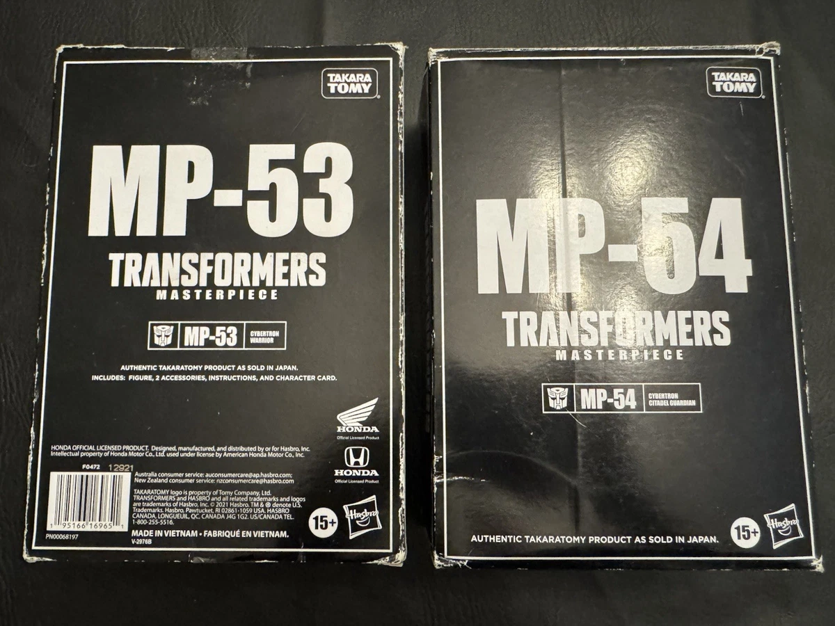 Hasbro Takara Tomy Transformers Masterpiece MP-53 and MP-54 USA