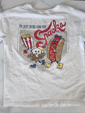 Tommy Bahama boys 7-8 year baseball game retro vintage style t-shirt classic cre