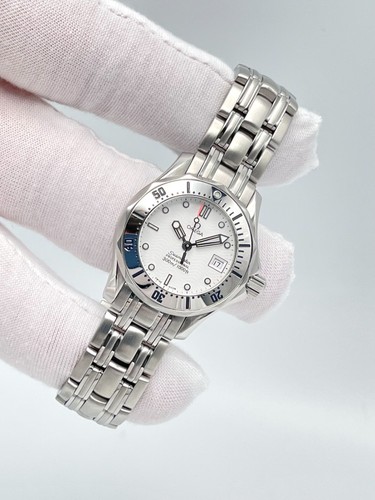 Omega Seamaster Professional 300m 2582.20 White Dial 28mm Ladies Quartz Box - Afbeelding 6 van 12