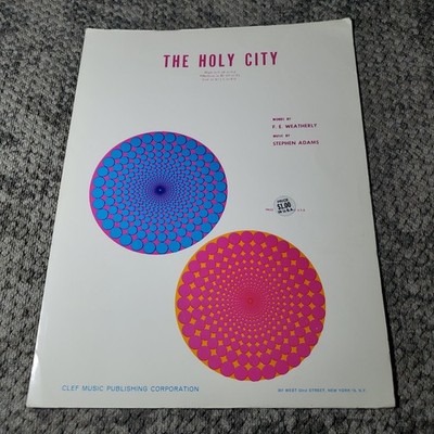 The Holy City Sheet Music F. E. Weatherly Stephen Adams Clef P/V