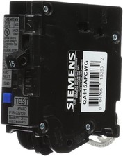 SIEMENS QA115AFCWG 15A 120V Circuit Breaker