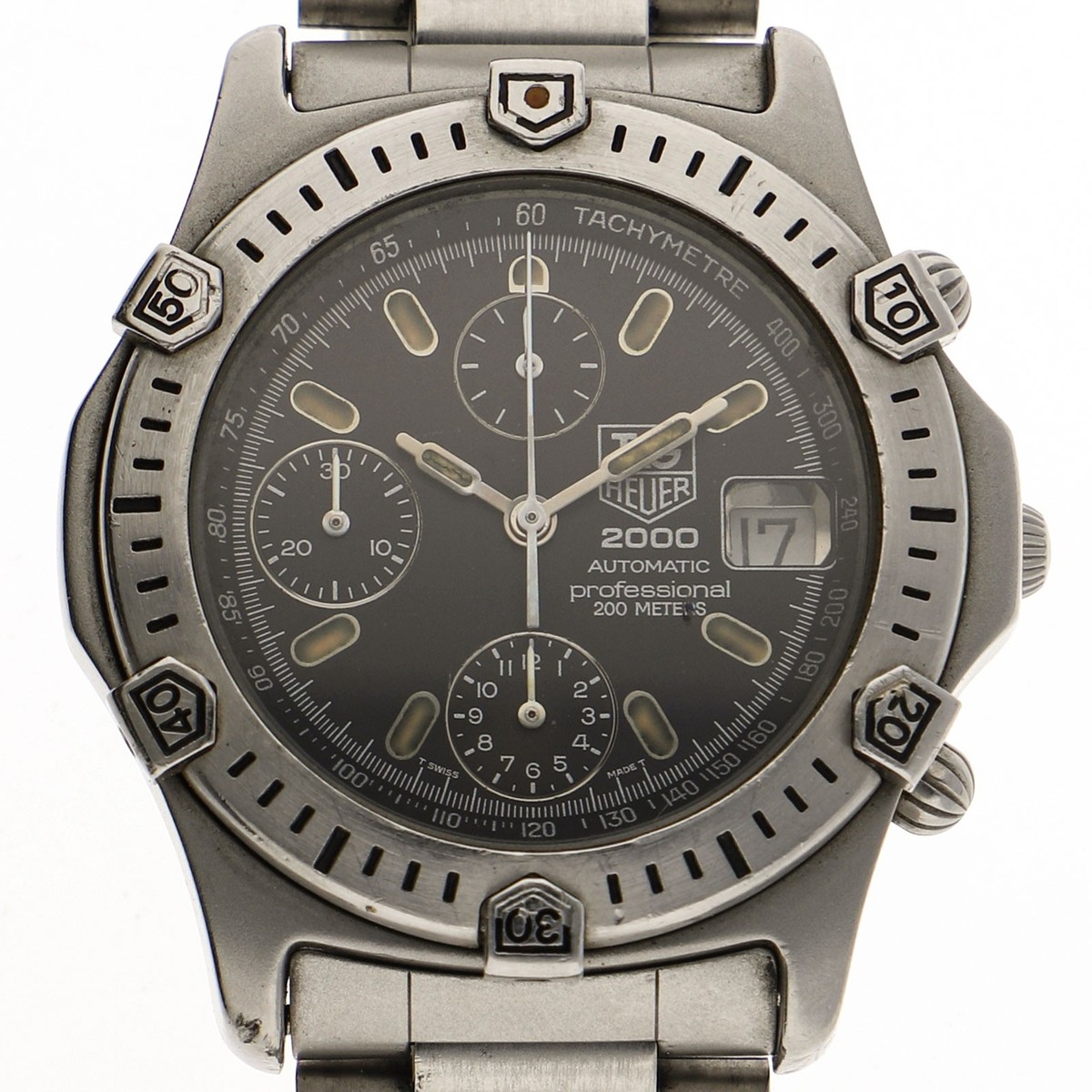 TAG HEUER 2000 Professional シリーズ 169.306 TAG HEUER 169.306 2000 Series Professional black SS QZ | eBay