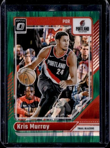 2024-25 Panini Donruss Optic Kris Murray Green Shock Prizm #/149 Trail Blazers