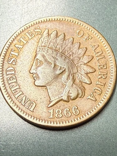 🔥1866 INDIAN HEAD CENT VF+ RPD FS-301