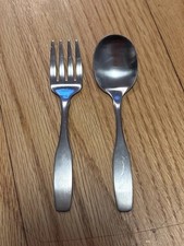 Oneida Stainless Paul Revere Baby Set Vintage Fork Spoon Toddler Utensils