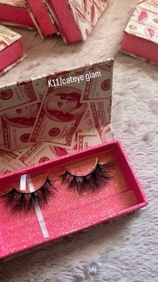 Black Strip Eyelashes K11 Cat Eye Glam D805 Wispy D802 Natural Full