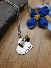 Cheerleader Necklace, Custom Cheer Gift