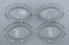 Pyrex #328 Set of 4 Oval Clear Glass 1 Cup Baking Dishes Corning 8 oz US 250 ml