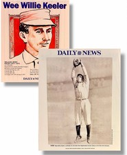 WILLIE KEELER NY YANKEES 8X10 STAT PHOTO 1909 BILL GALLO DAILY NEWS 2004 PRINT