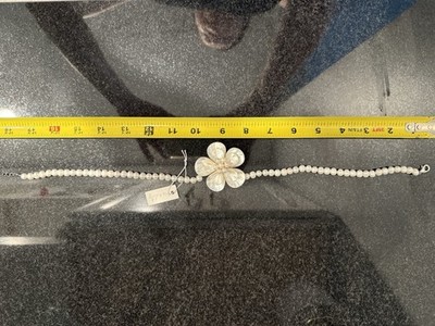 NWT Iris & Lily Freshwater Pearl Jewelry 3-Florals Necklace