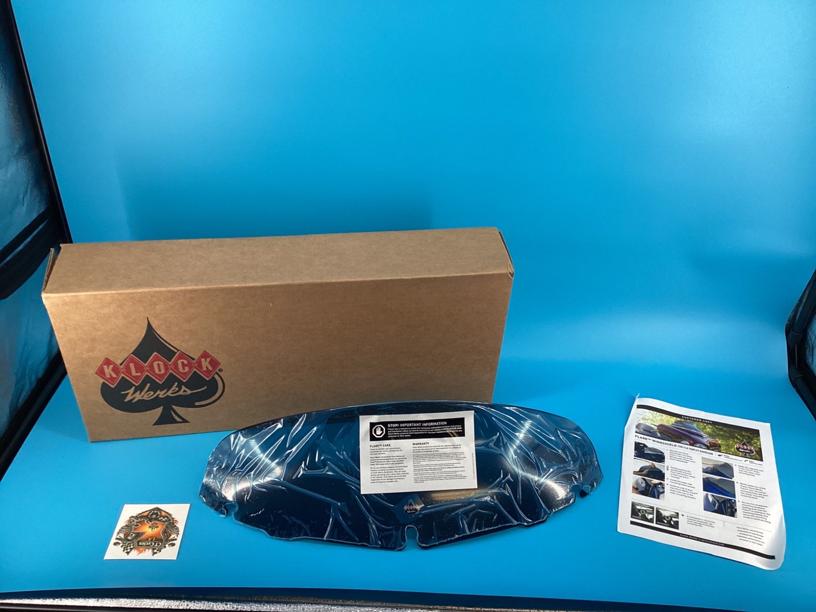 NEW Klock Werks 5” Dark Smoke Windshield Flare, 2310-0572 *