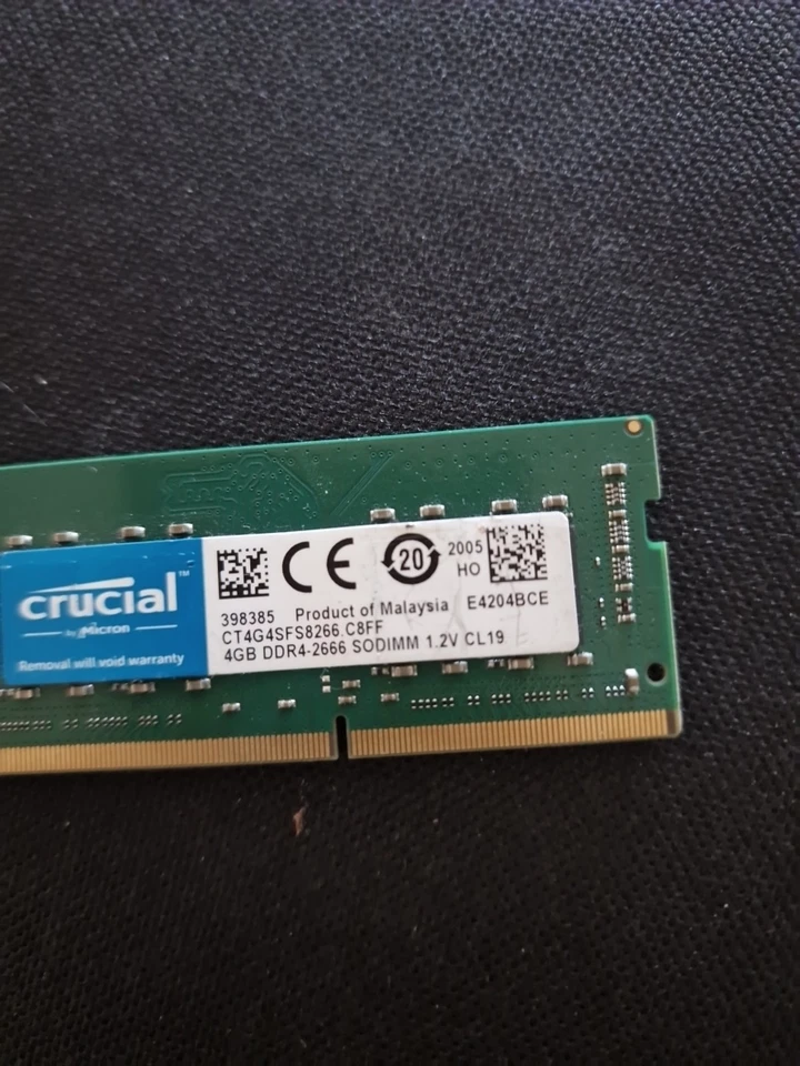 CRUCIAL DDR4 4GB 2666 MHz PC4-21300 Laptop SODIMM Notebook Memory RAM 1 pcs 4GB - Image 3 of 3
