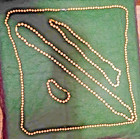 VTG 3 Faux Pearl Necklaces And 1 Bracelet, Costume Jewelry pre-owned 70's — photo 4