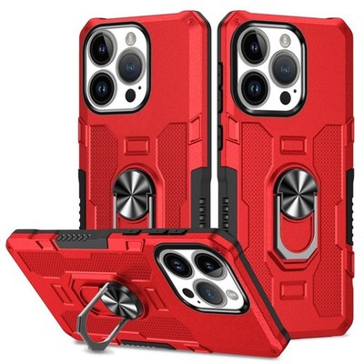 Ring Stand Armor Phone Case For iPhone 17 16 15 14 13 12 11 Pro Max XR 8 7 Air