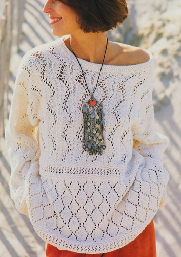 Lace Sampler Summer Sweater Knitting 
