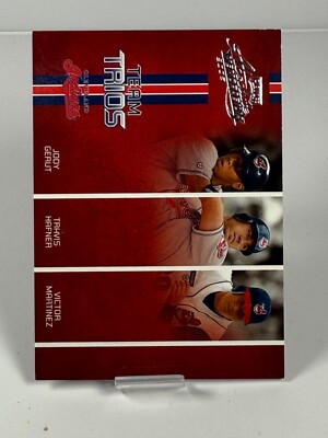 2005 Playoff Absolute Memorabilia - Team Trios Victor Martinez /200