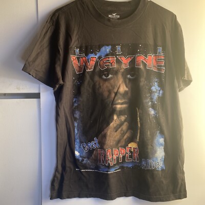 Lil Wayne Hollister The Best Rapper Alive Graphic Rap T Shirt Adult S