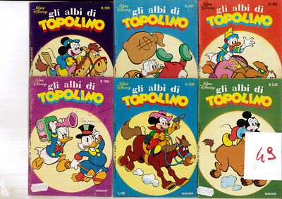 MICKEY MOUSE ALBI 6 COMICS ANTIQUE STOCK MYTHICAL VINTAGE OFFER (49)